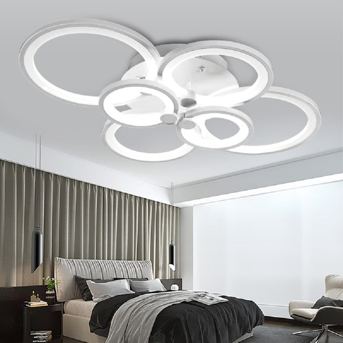 Perspections LED Deckenleuchte 6067-6Fl 80X58x16cm LED 70W Mit